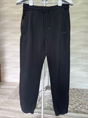 Hollister Men's Black Elastic Waist Relaxed Joggers Small